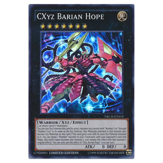 Yu-Gi-Oh! - The New Challengers - Super Edition - CXyz Barian Hope (Super Rare) NECH-ENS14