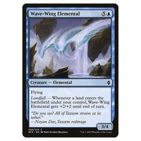 Magic The Gathering - Battle For Zendikar - Wave-wing Elemental - 88/274 (Foil)