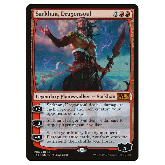 Magic the Gathering - Core Set 2019 - Sarkhan, Dragonsoul - 296/280