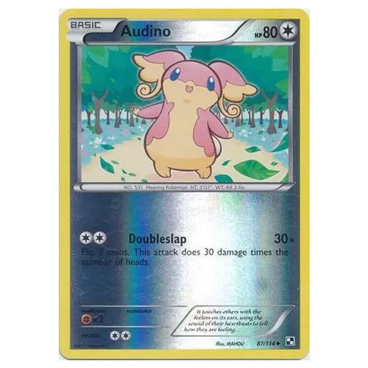 Pokemon - Black & White - (Reverse Holo) Audino 87/114