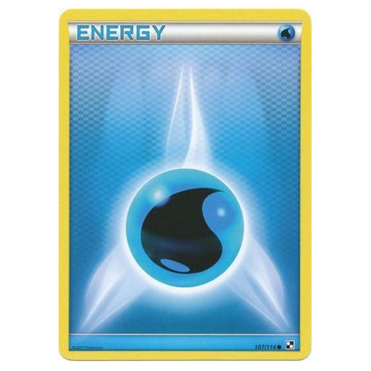 Pokemon - Black & White - (Reverse Holo) Water Energy 107/114