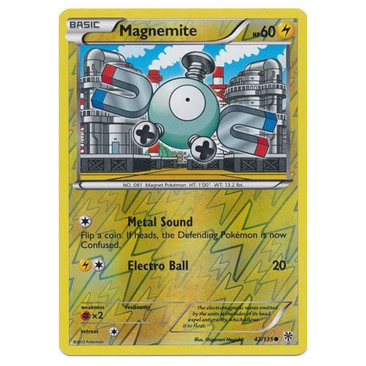 Pokemon - Black & White - Plasma Storm (Reverse Holo) - Magnemite - 42/135