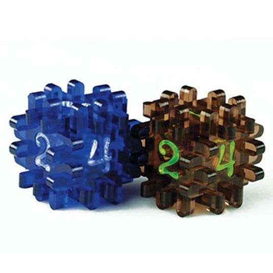 Blackfire Constructible Dice - Blue & Brown