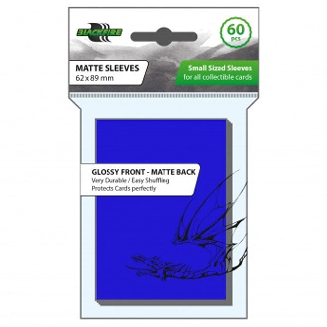 Blackfire - Small Matte Sleeves - Blue (60 Sleeves) Blackfire - Small Matte Sleeves - Blue (60 Sleeves)