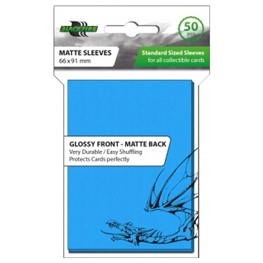 Blackfire - Standard Matte Sleeves - Light Blue (50 Sleeves)