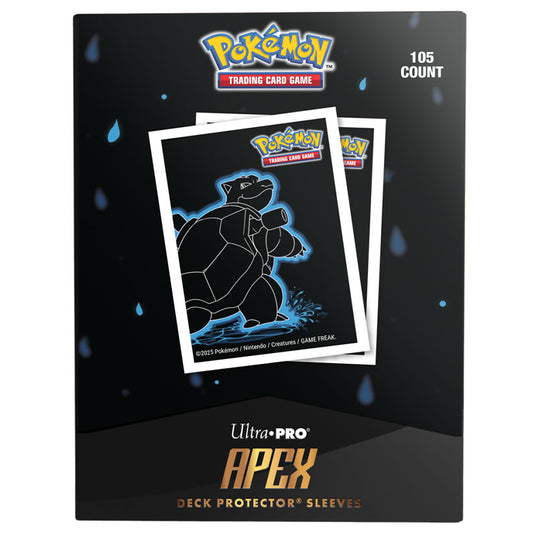 Ultra Pro - Neon Kanto - Blastoise - Apex Deck Protector Sleeves (105 Sleeves)