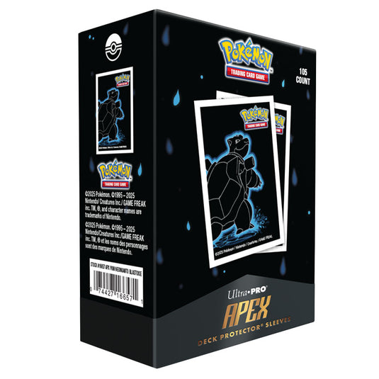 Ultra Pro - Neon Kanto - Blastoise - Apex Deck Protector Sleeves (105 Sleeves)
