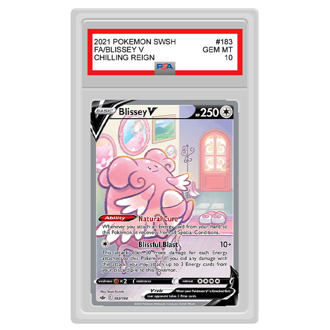 blissey v pokemon card Pokemon - Sword & Shield - Chilling Reign - Blissey V - 183/198