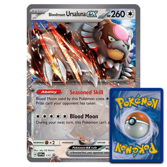 Pokemon - Bloodmoon Ursaluna ex - Oversized Promo Card