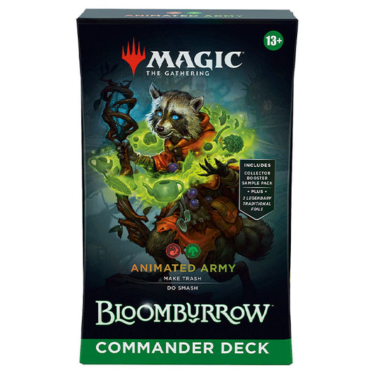 Magic the Gathering Bloomburrow Commander Deck Animated Army