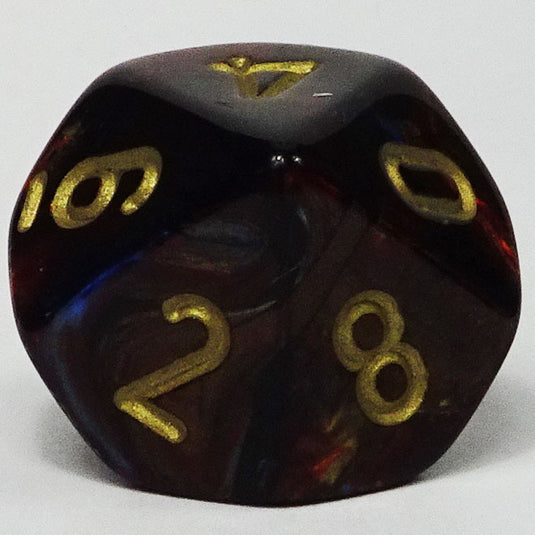 Chessex - Signature 16mm D10 - Scarab - Blue Blood
