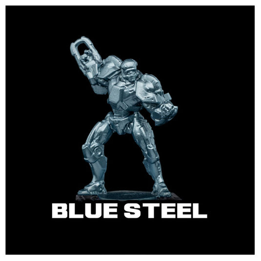 Turbo Dork Paints - Metallic Acrylic Paint 20ml Bottle - Blue Steel