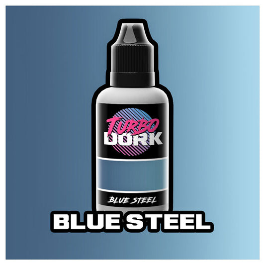 Turbo Dork Paints - Metallic Acrylic Paint 20ml Bottle - Blue Steel