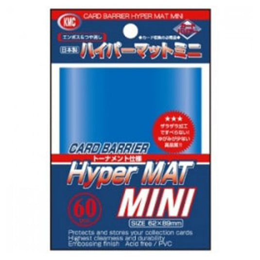 KMC - Small Sleeves - Hyper Mat - Blue (60 Sleeves)