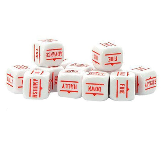 Bolt Action - Orders Dice - White