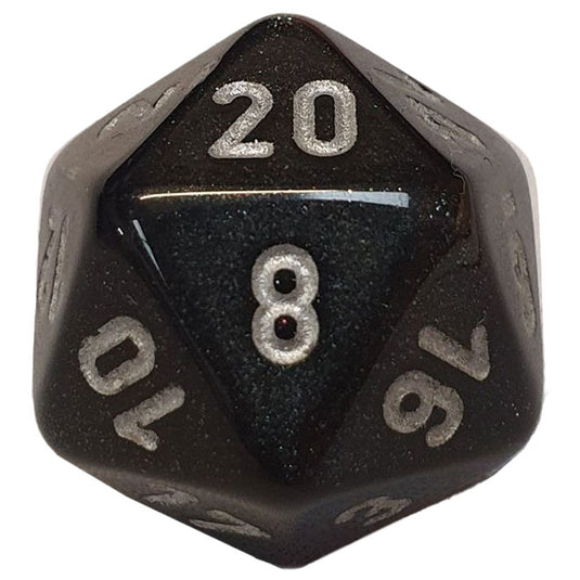 Chessex - Signature 16mm D20 - Borealis Smoke with Silver