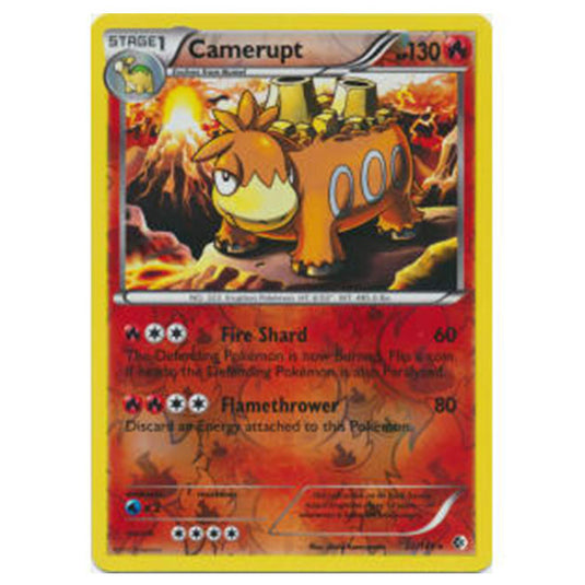 Pokemon - Black & White - Boundaries Crossed (Reverse Holo) - Camerupt 22/149