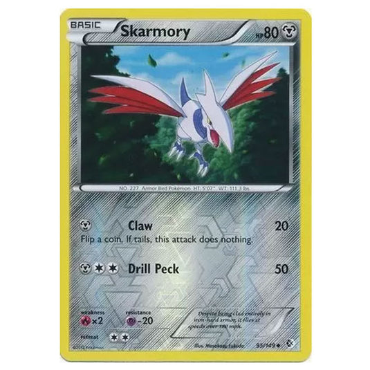 Pokemon - Black & White - Boundaries Crossed (Reverse Holo) - Skarmory 95/149