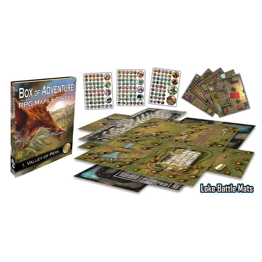 Loke Battle Mats' Box of Adventure – Valley of Peril - Maps