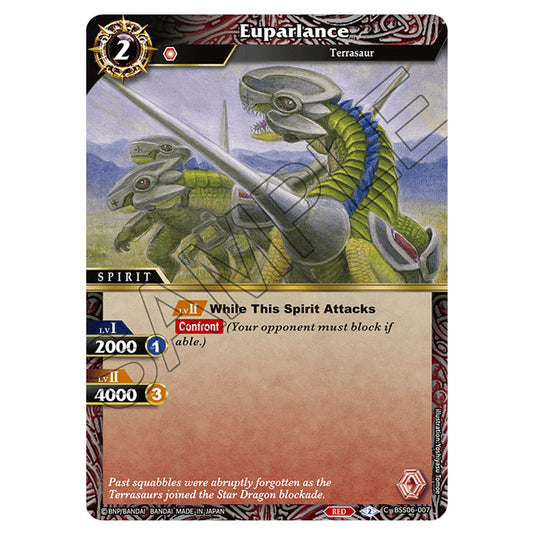 Euparlance BSS06-007 card from the Battle Spirits Saga set Inverted World Chronicle - Generational Link