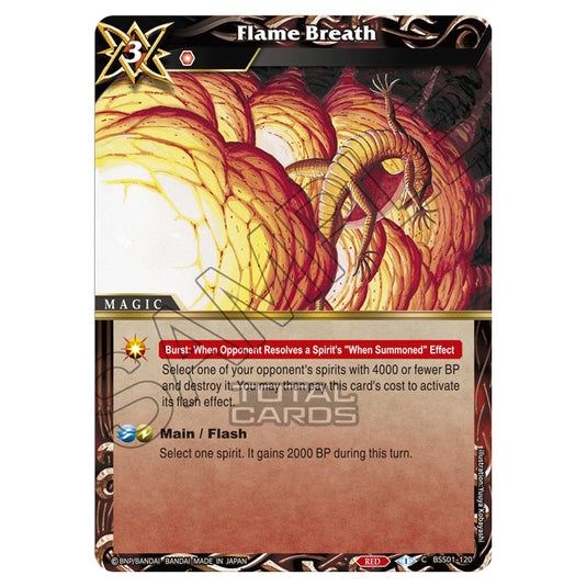 Battle Spirits Saga - Dawn of History - Flame Breath (Common) - BSS01-120