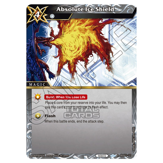 Battle Spirits Saga - Dawn of History - Absolute Ice Shield (Rare) - BSS01-127