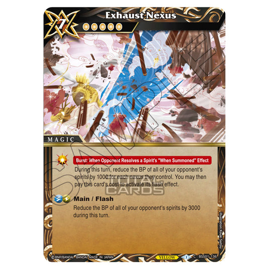 Battle Spirits Saga - Dawn of History - Exhaust Nexus (Common) - BSS01-136
