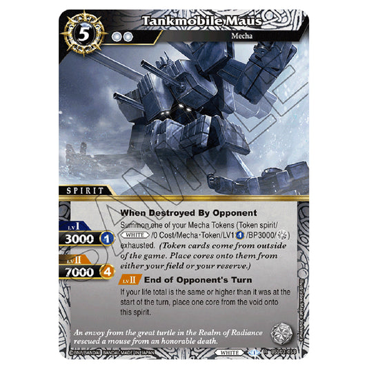 Battle Spirits Saga - Aquatic Invaders - Tankmobile Maus (Rare) - BSS03-058