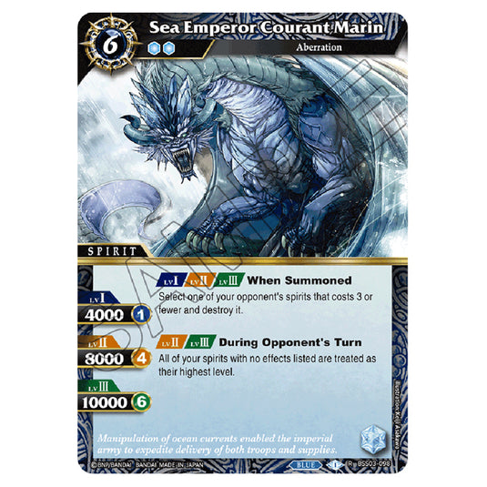 Battle Spirits Saga - Aquatic Invaders - Sea Emperor Courant Marin (Rare) - BSS03-098