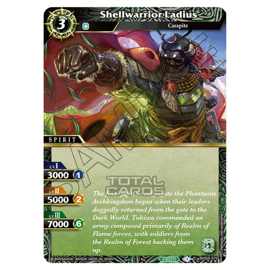 Battle Spirits Saga - BSS04 - Savior of Chaos - Shellwarrior Ladius (Common) - BSS04-075