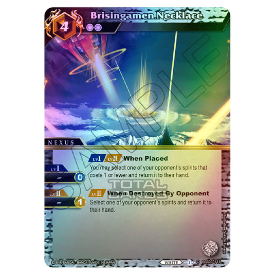 Battle Spirits Saga - Aquatic Invaders - Brisingamen Necklace (Common) - BSS03-113 (Foil)