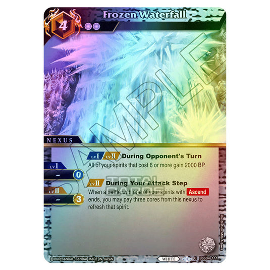Battle Spirits Saga - BSS04 - Savior of Chaos - Frozen Waterfall (Common) - BSS04-111 (Foil)