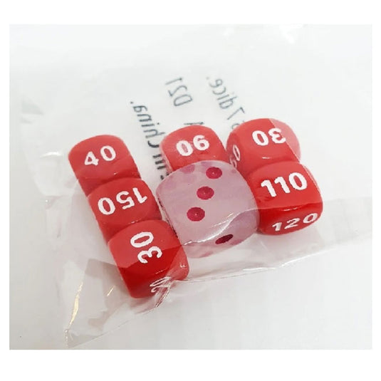 Pokemon - Build & Battle Stadium Dice - Red (7 Pack)