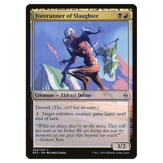 Magic The Gathering - Battle For Zendikar - Forerunner Of Slaughter - 204/274 (Foil)