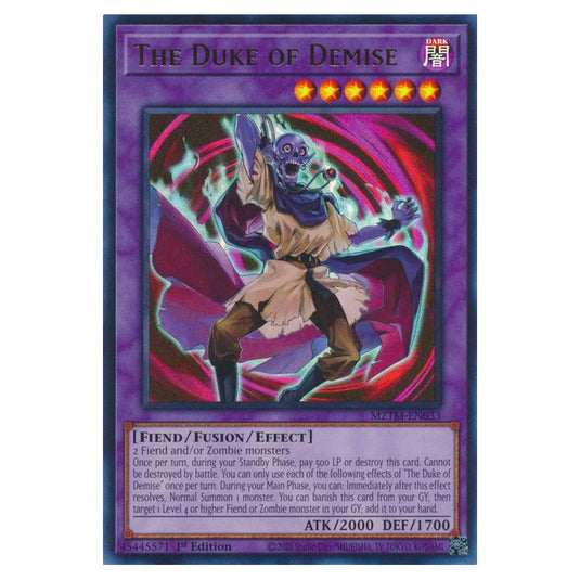 Yu-Gi-Oh! - Maze of the Master - The Duke of Demise (Ultra Rare) MZTM-EN033