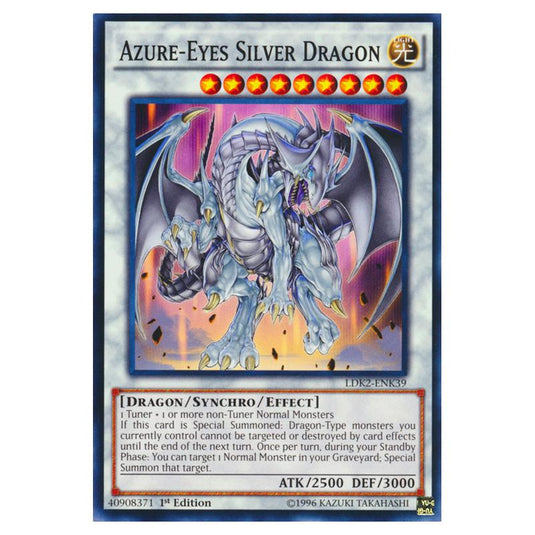 Yu-Gi-Oh! - Legendary Decks II - Azure-Eyes Silver Dragon (Common) LDK2-ENK39