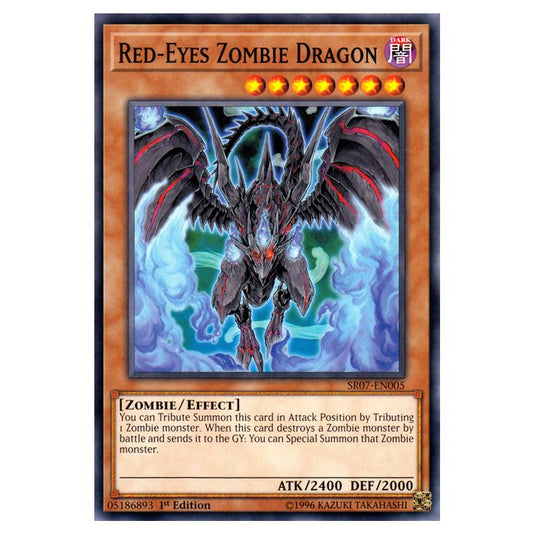 Yu-Gi-Oh! - Structure Deck - Zombie Horde - Red-Eyes Zombie Dragon (Common) SR07-EN005