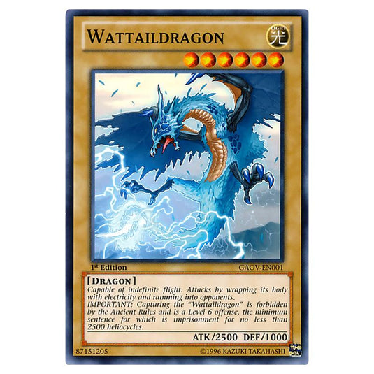 Yu-Gi-Oh! - Galactic Overlord - Wattaildragon (Common) GAOV-EN001