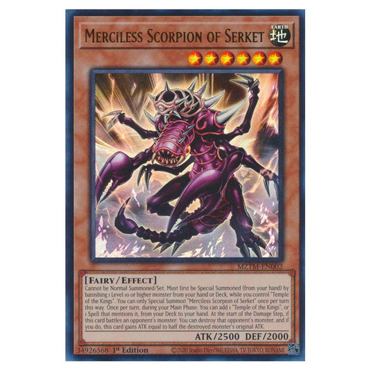 Yu-Gi-Oh! - Maze of the Master - Merciless Scorpion of Serket (Collector's Rare) MZTM-EN002