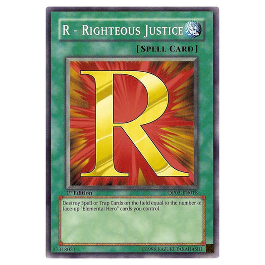 Yu-Gi-Oh! - Duelist Pack - Jaden Yuki 2 - R - Righteous Justice (Common) DP03-EN018