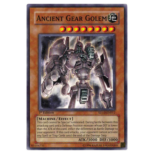 Yu-Gi-Oh! - Structure Deck - Machine Re-Volt - Ancient Gear Golem (Common) SD10-EN012