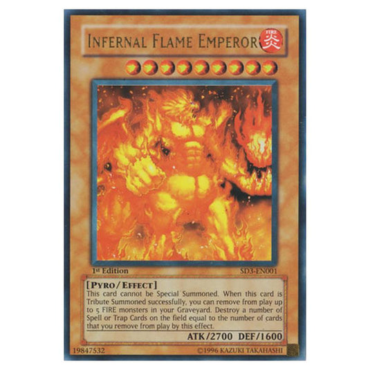 Yu-Gi-Oh! - Structure Deck - Blaze of Destruction - Infernal Flame Emperor (Ultra Rare) SD3-EN001