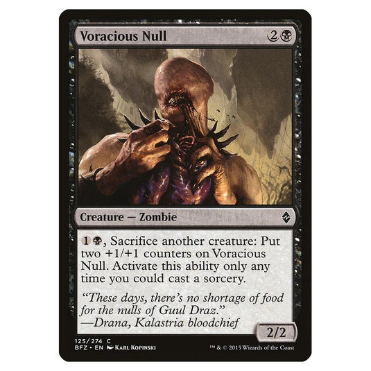 Magic The Gathering - Battle For Zendikar - Voracious Null - 125/274 (Foil)