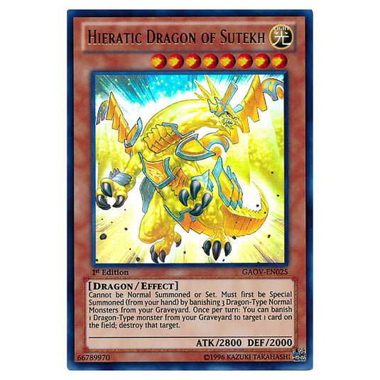 Yu-Gi-Oh! - Galactic Overlord - Hieratic Dragon of Sutekh (Ultra Rare) GAOV-EN025