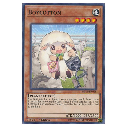 Yu-Gi-Oh! - 2019 Gold Sarcophagus Tin Mega Pack - Boycotton (Common) MP19-EN018