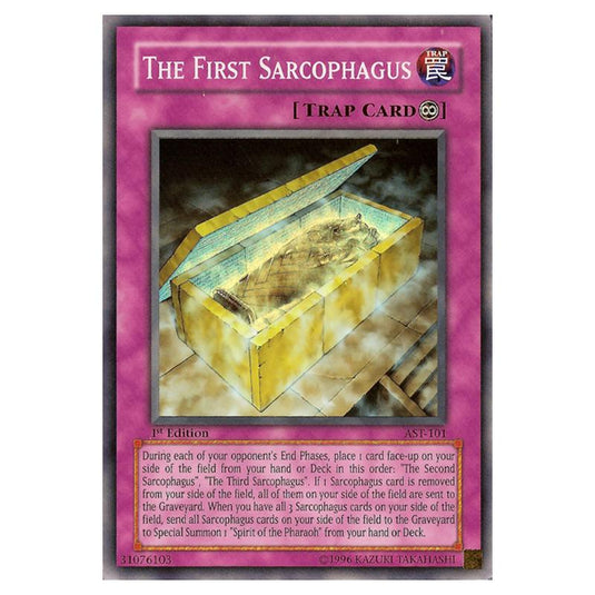 Yu-Gi-Oh! - Ancient Sanctuary - The First Sarcophagus (Super Rare) AST-101