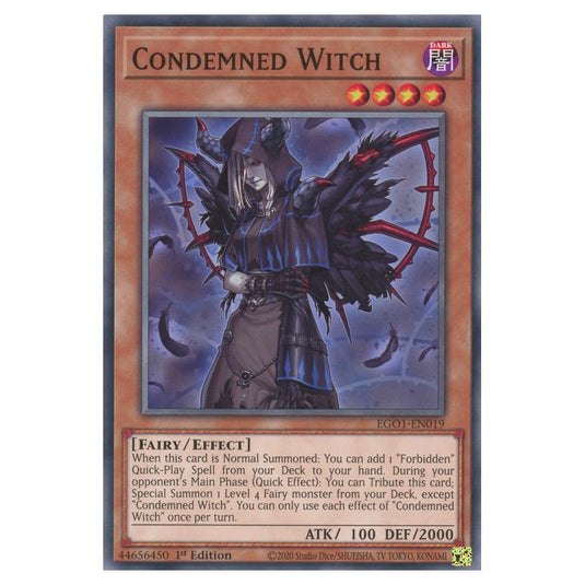 Yu-Gi-Oh! - Egyptian God Deck - Obelisk the Tormentor - Condemned Witch (Common) EGO1-EN019