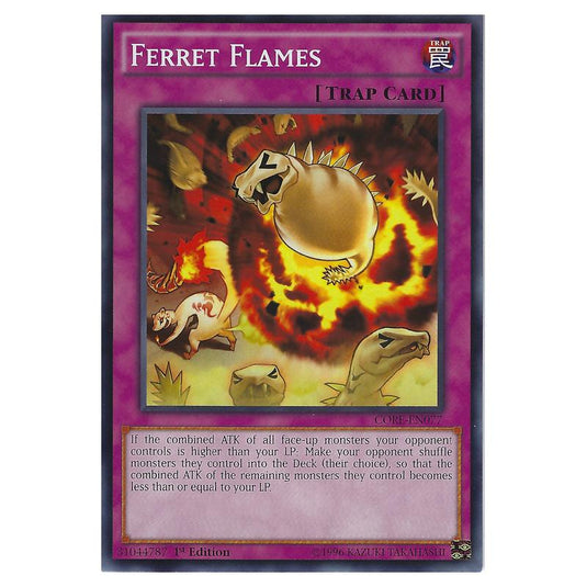 Yu-Gi-Oh! - Clash of Rebellions - Ferret Flames (Common) CORE-EN077