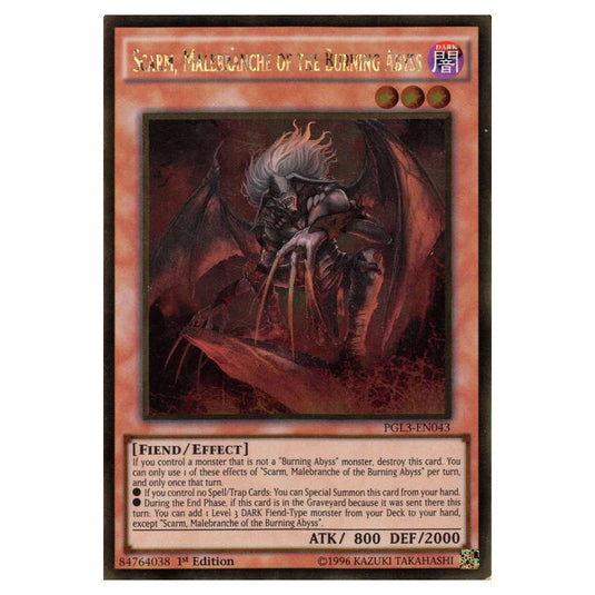 Yu-Gi-Oh! - Premium Gold - Infinite Gold - Scarm, Malebranche of the Burning Abyss (Gold Rare) PGL3-EN043