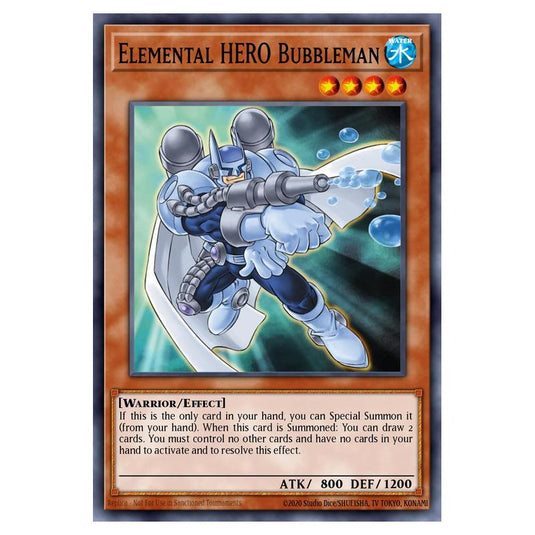Yu-Gi-Oh! - Speed Duel GX - Duel Academy Box - Elemental HERO Bubbleman (Common) SGX1-ENA08